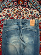 Salsa Straight Navarro Medium Washed Faded Jeans - 34