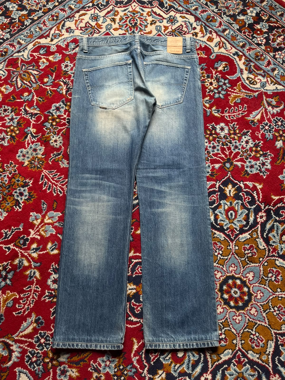 Salsa Straight Navarro Medium Washed Faded Jeans - 34