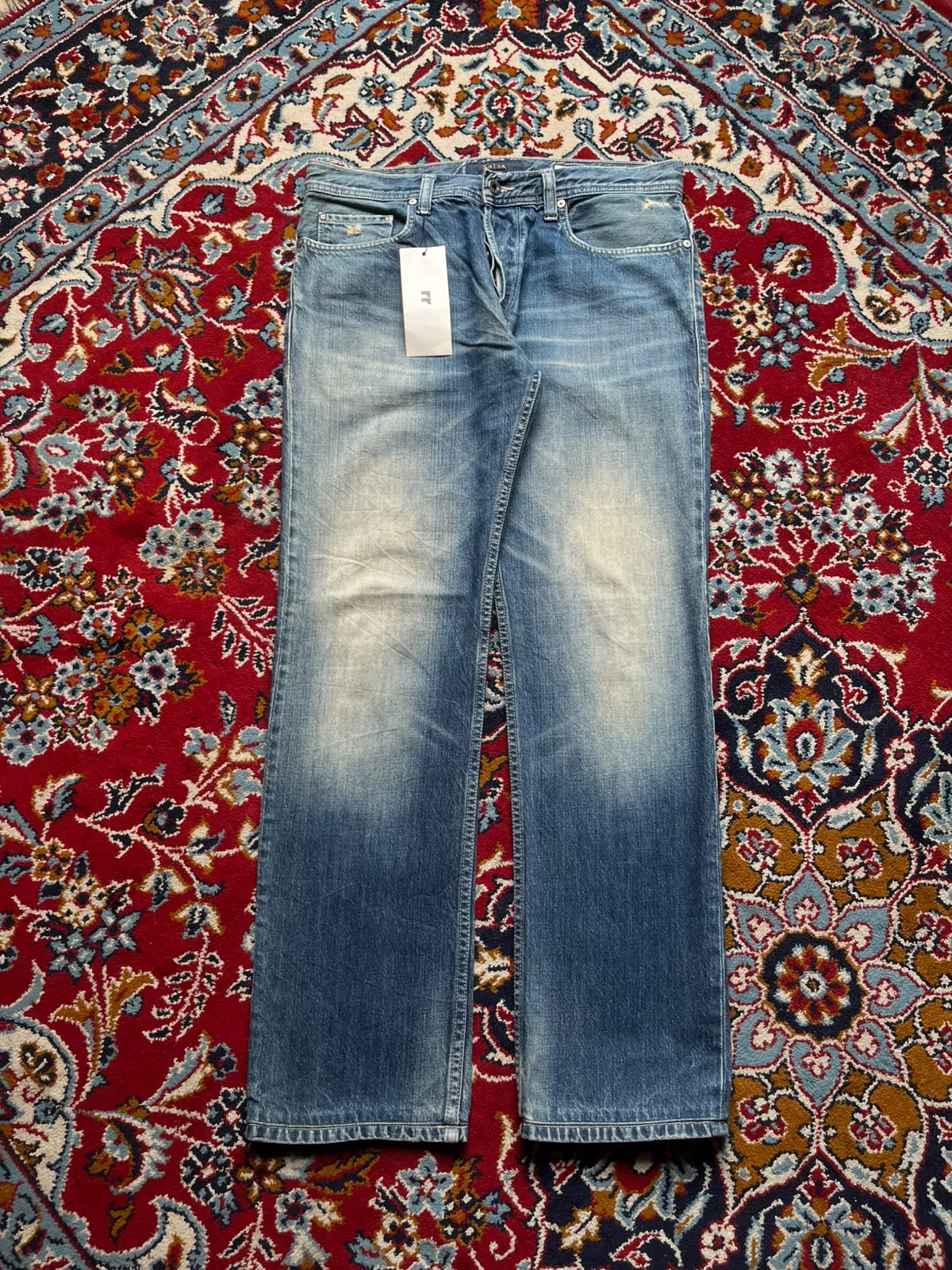 Salsa Straight Navarro Medium Washed Faded Jeans - 34