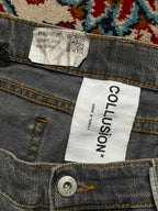 Collusion High Waisted Flared Faded Gray JEANS - 32
