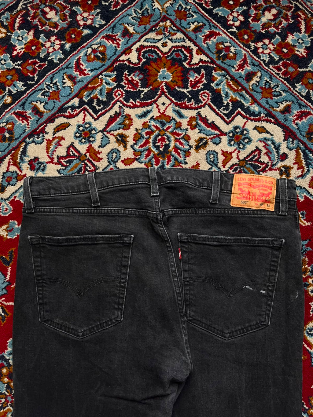 Levi's 502 Regular Taper Faded Black JEANS - 40