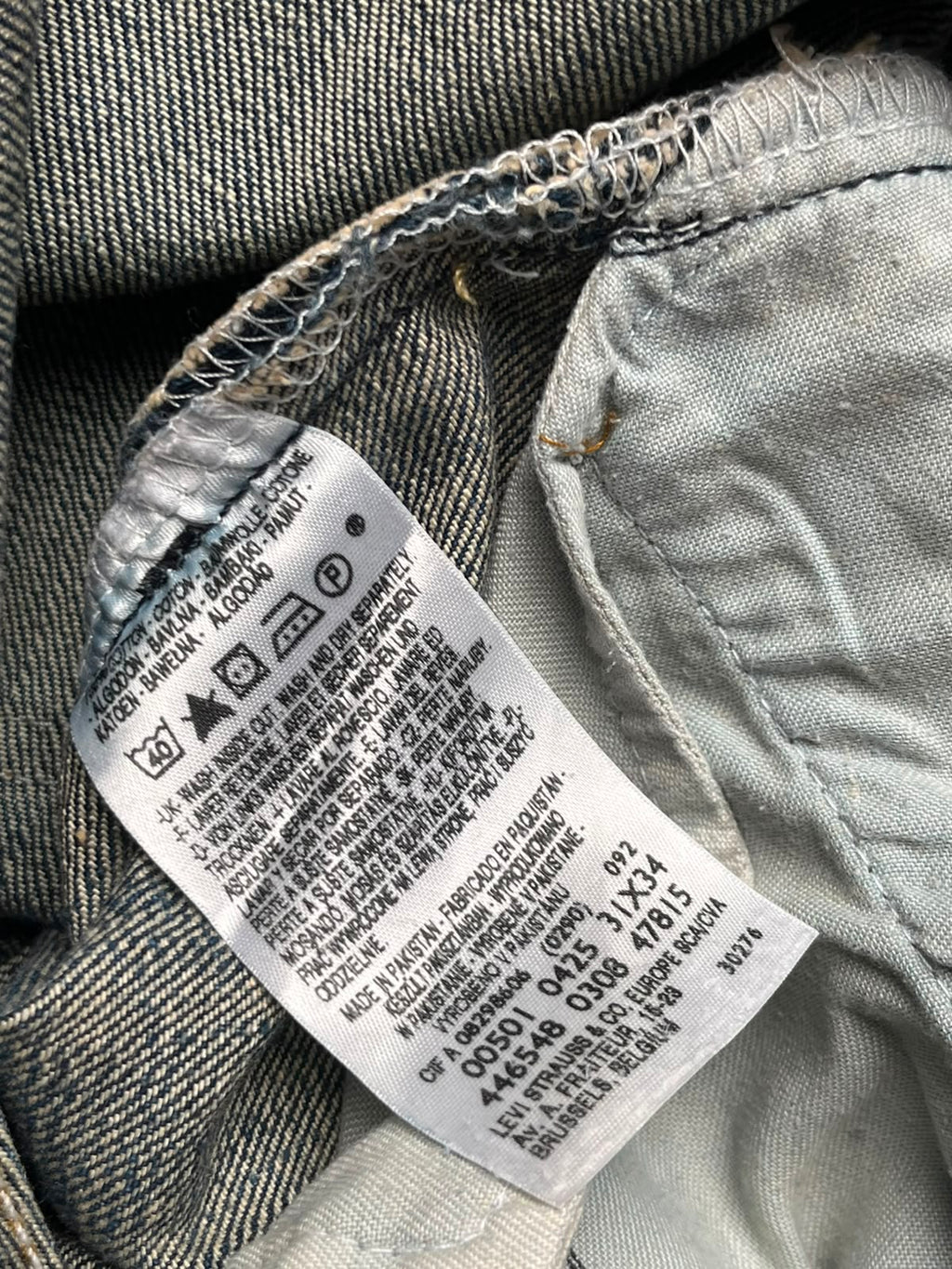Levi's 501 Original Straight fit Washed JEANS - 32