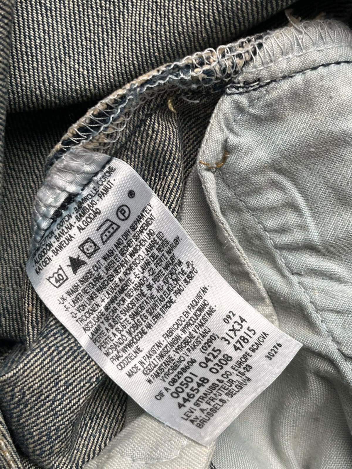 Levi's 501 Original Straight fit Washed JEANS - 32