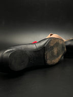 Christian Dior Black Leather Square Toe Ballet Shoes - 37