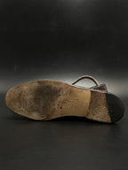 BALLY Mens Brown Leather Tassel Loafers Handmade in Italy - 42.5