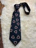 Yves Saint Laurent Pure Silk  Made in England - Geometric Shield Tie