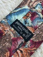 Pierre Cardin Paris Made in Great Britain - Abstract Baroque Art Tie