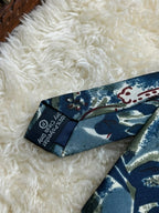 Nashville Abstract Floral - Teal Slate Blue & Sage Green Tie