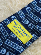 Vintage 1998 The Simpsons Homer Simpson Necktie - Navy Blue XXXL Homeywear