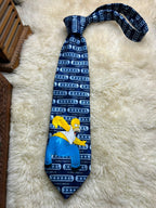 Vintage 1998 The Simpsons Homer Simpson Necktie - Navy Blue XXXL Homeywear