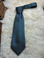 Cedarwood State Mens Nectie - Royal Blue & Yellow Micro Diamond Geometric Tie