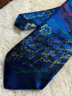 Beethovenstadt Bonn Pure Silk - Royal Blue Beethoven Music Score Tie