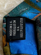 Havana Tie Rack Made in UK - Teal Orange Psychedelic Abstract Tie