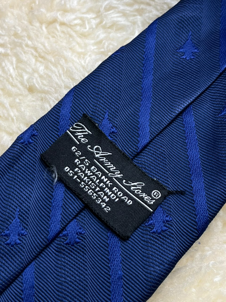 The Army Stores Tie - Blue Fighter Jet Military Necktie