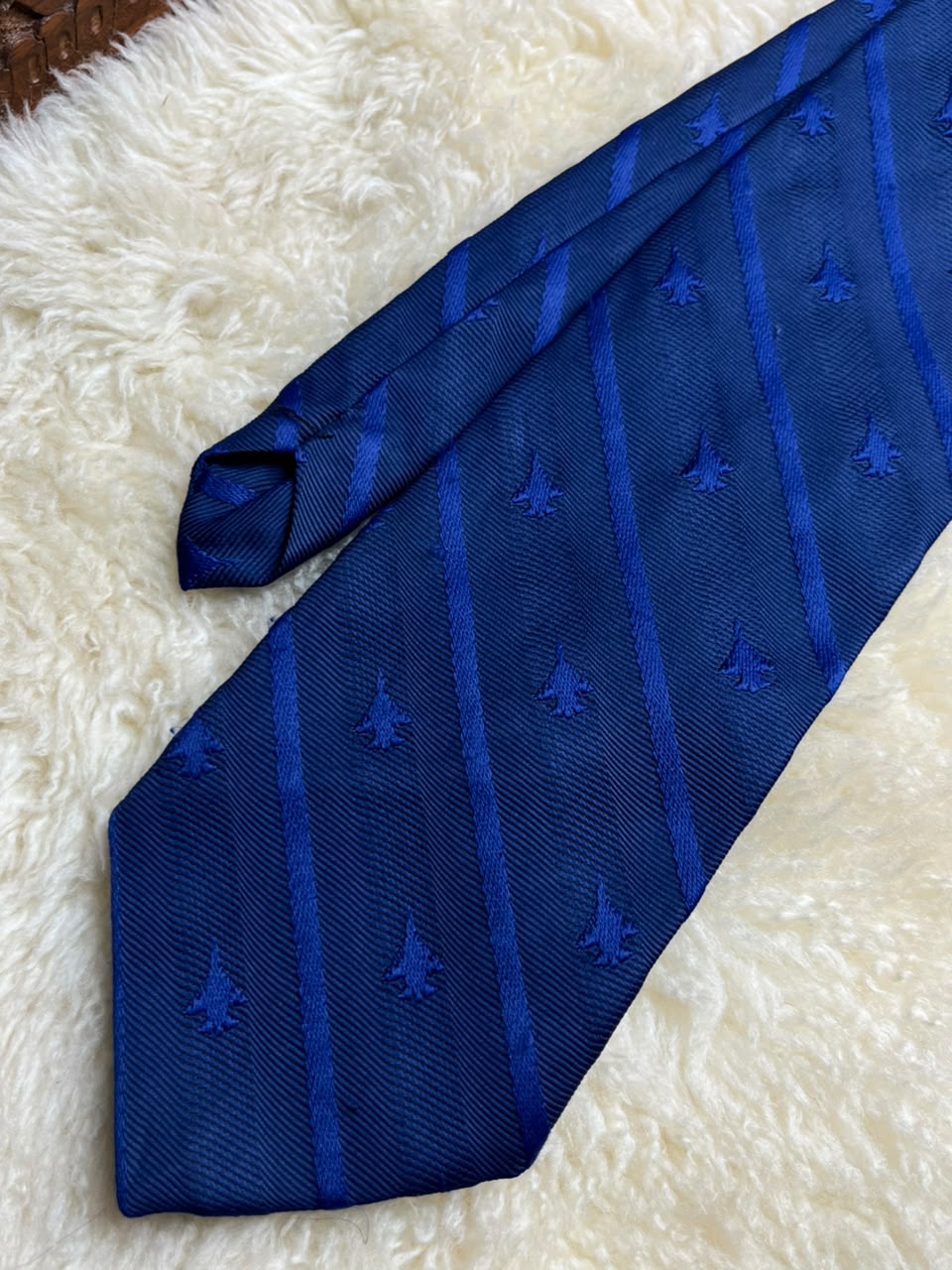 The Army Stores Tie - Blue Fighter Jet Military Necktie