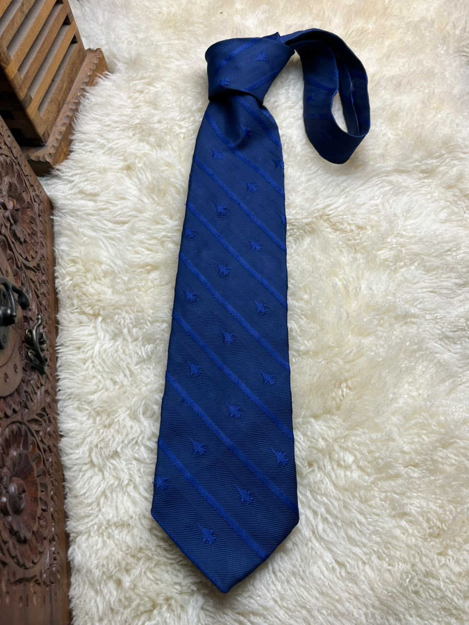 The Army Stores Tie - Blue Fighter Jet Military Necktie