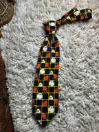 Wallace & Gromit Necktie Marks & Spencer - 90s Cartoon Grid Tie
