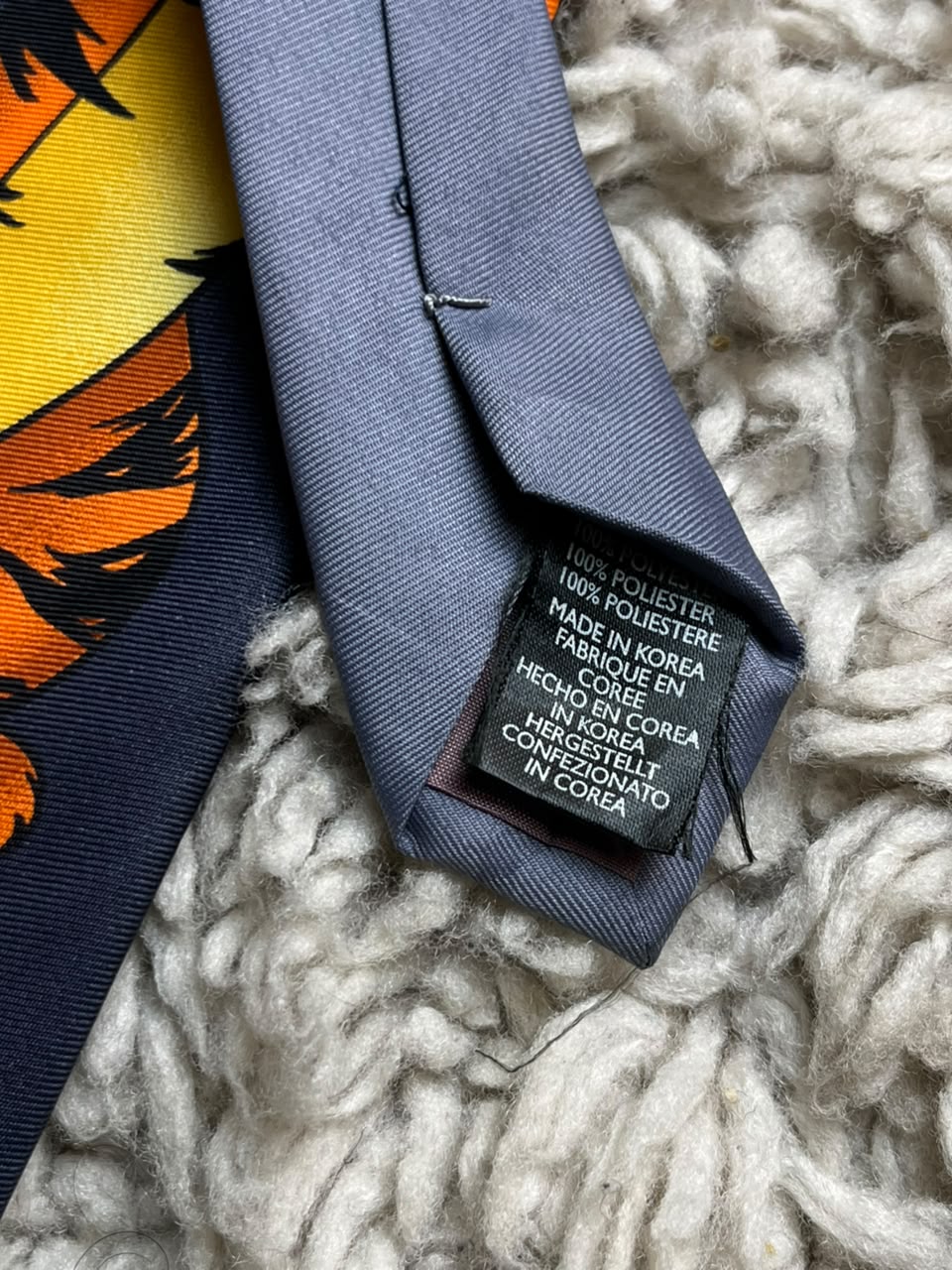 The Disney Store Tigger - Charcoal Grey 100% Polyester Novelty tie