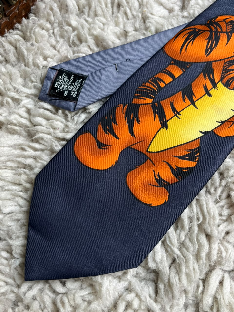 The Disney Store Tigger - Charcoal Grey 100% Polyester Novelty tie