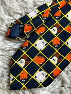 Wallace & Gromit Necktie Marks & Spencer - 90s Cartoon Grid Tie