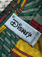 Disney Mickey & Minnie Mouse Jukebox Dance - Green Polyester Tie