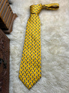 Beaufort Italian Silk Penguin - Bright Yellow Novelty Animal Tie