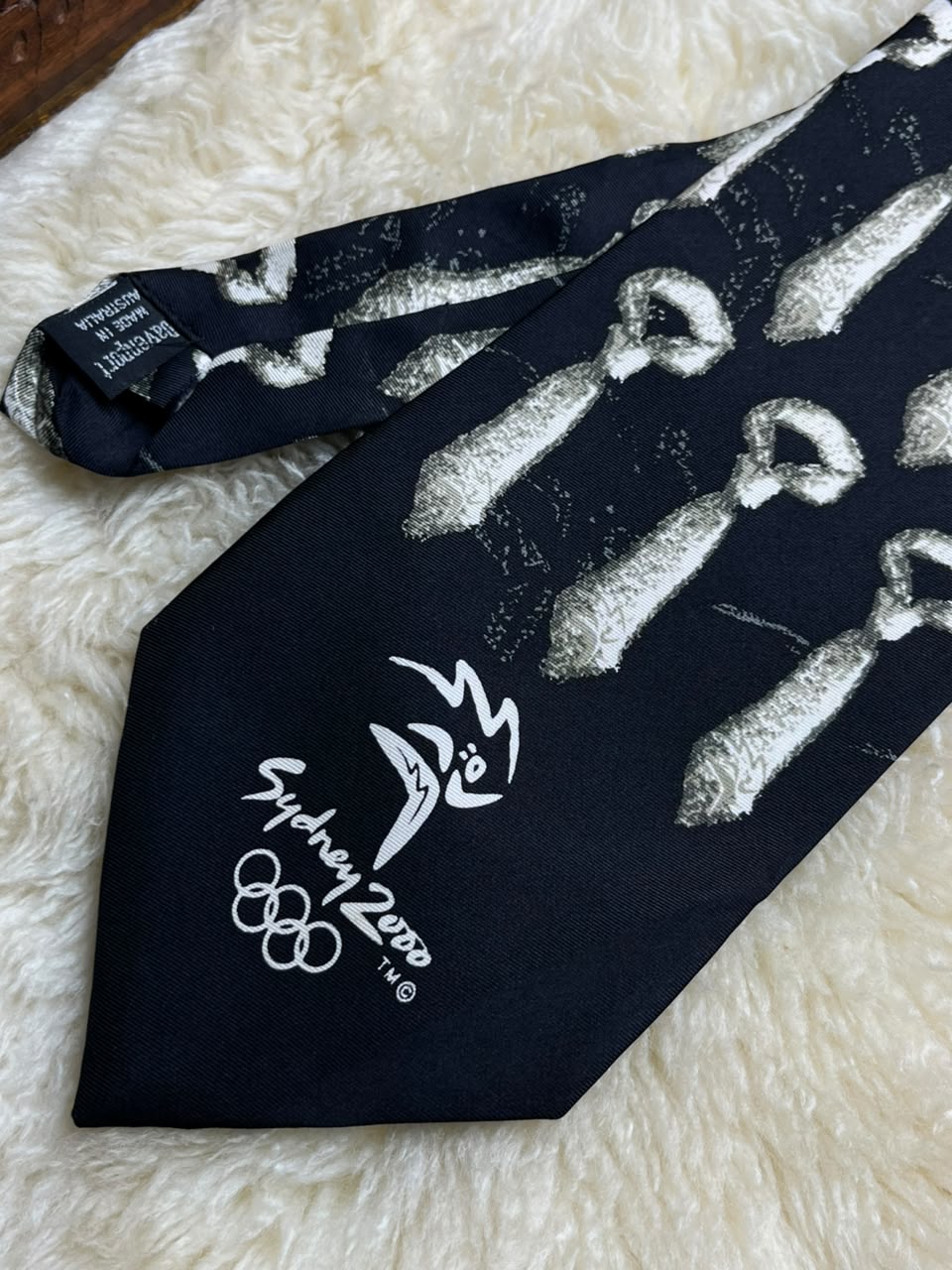 Sydney 2000 Olympics Silk - Davenport Millennium Collection Black Tie