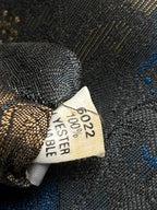 ST. Bernard Made in Ireland Tie - Charcoal Blue Bronze Floral Necktie
