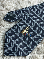 Vintage 2003 Looney Tunes Warner Bros - Black Grey Wile E Coyote Tie