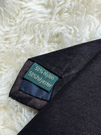 Lloyd Attree & Smith Dark Brown Slubbed Texture Formal tie