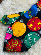 Addiction Hand Made Silk Christmas - Colorful Baubles Holiday Party Tie
