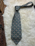 Marks & Spencer Necktie Geometric Diamond Square Geometric Pattern Tie