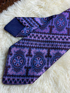 Gilt Edge Purple Geometric - Medallion Jacquard Tie