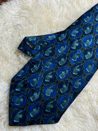 Classic Design Pure Silk Golf - Royal Blue Golf Clubs & Chains Novelty Tie