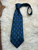 Classic Design Pure Silk Golf - Royal Blue Golf Clubs & Chains Novelty Tie