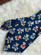 Marks & Spencer Vintage Teddy Bear Navy Blue Tie