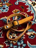 XIRENA Tan Brown Suede Leather Belt Double O-Ring Buckle