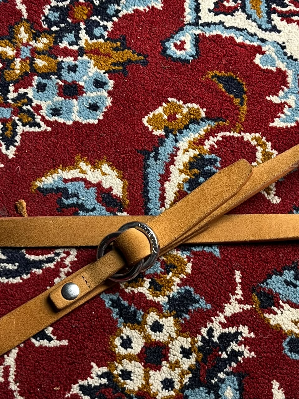 XIRENA Tan Brown Suede Leather Belt Double O-Ring Buckle