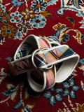 GAP Plaid Cotton Canvas Belt Double D Ring