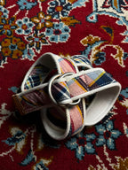 GAP Plaid Cotton Canvas Belt Double D Ring