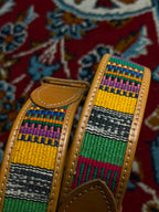 Guatemalan Woven Fabric Leather Belt