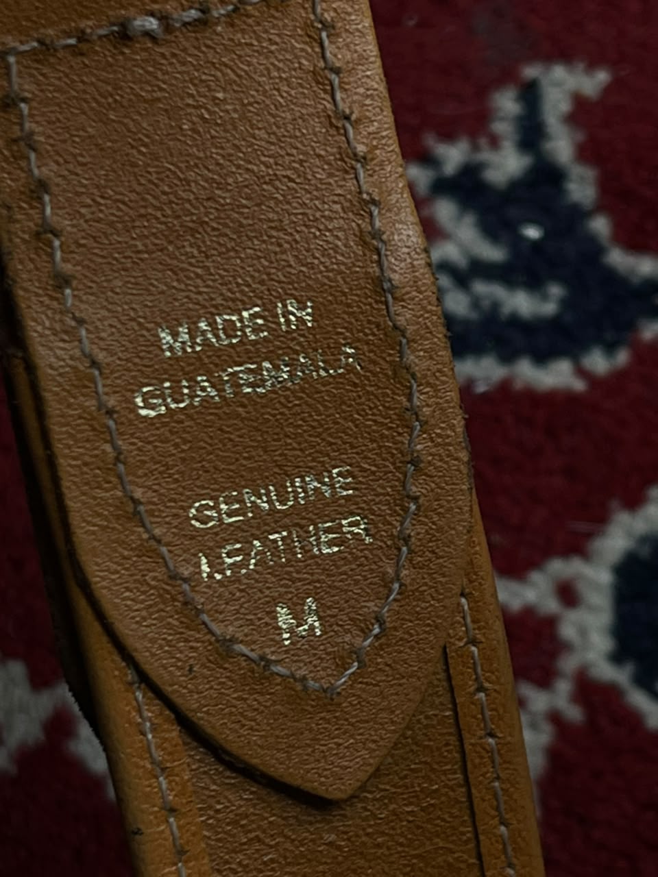Guatemalan Woven Fabric Leather Belt