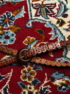 Boho Woven Leather Brown Belt
