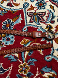 Boho Woven Leather Brown Belt