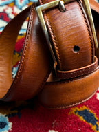 Henry Grethel Mens Brown Leather Belt