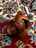 Henry Grethel Mens Brown Leather Belt