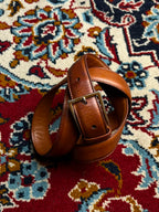 Henry Grethel Mens Brown Leather Belt