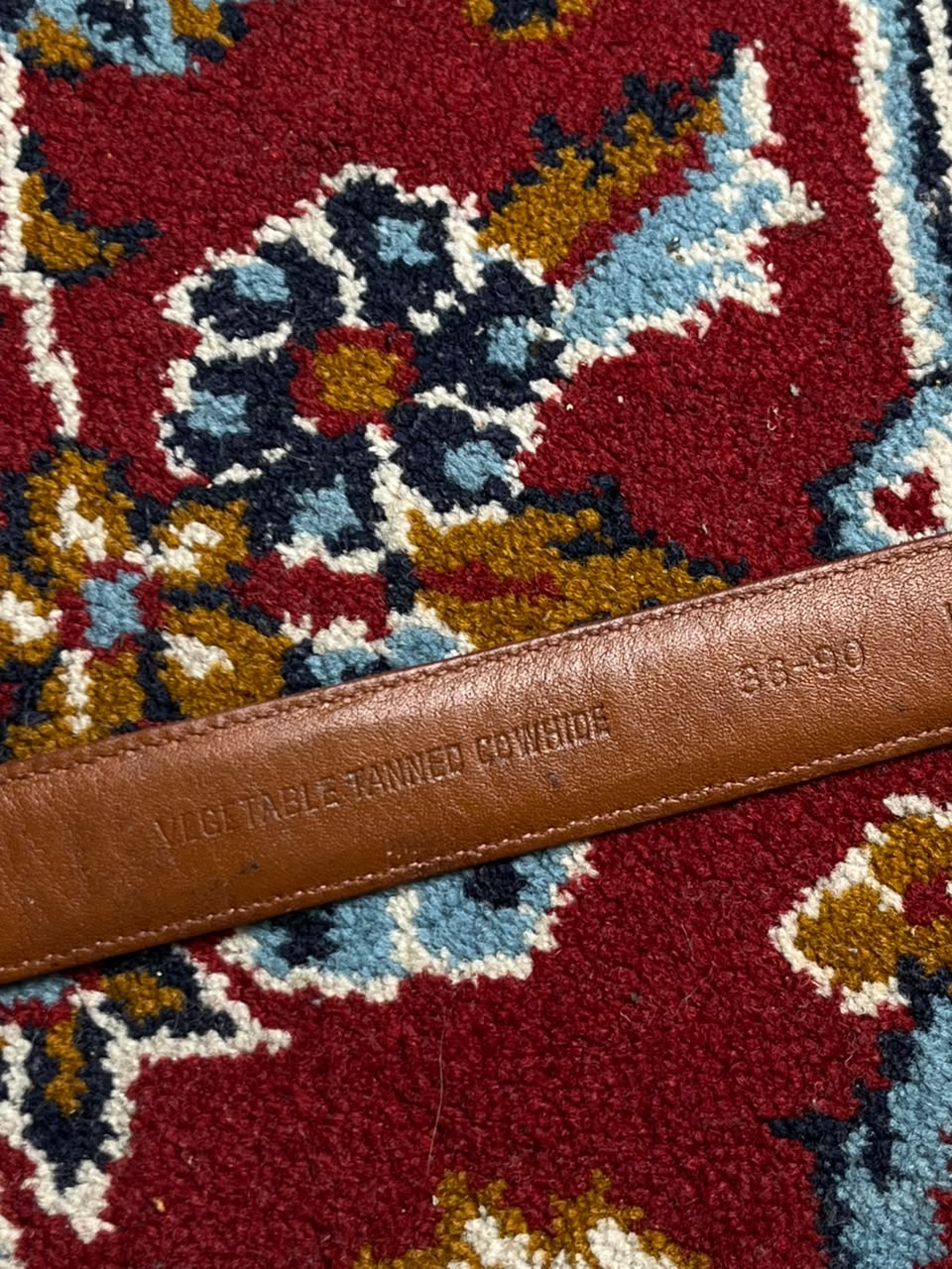 Henry Grethel Mens Brown Leather Belt