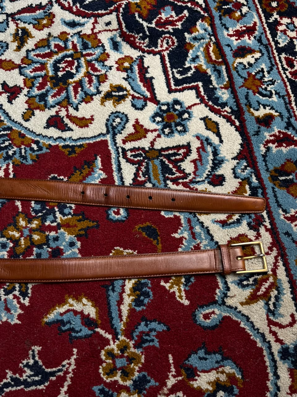 Henry Grethel Mens Brown Leather Belt