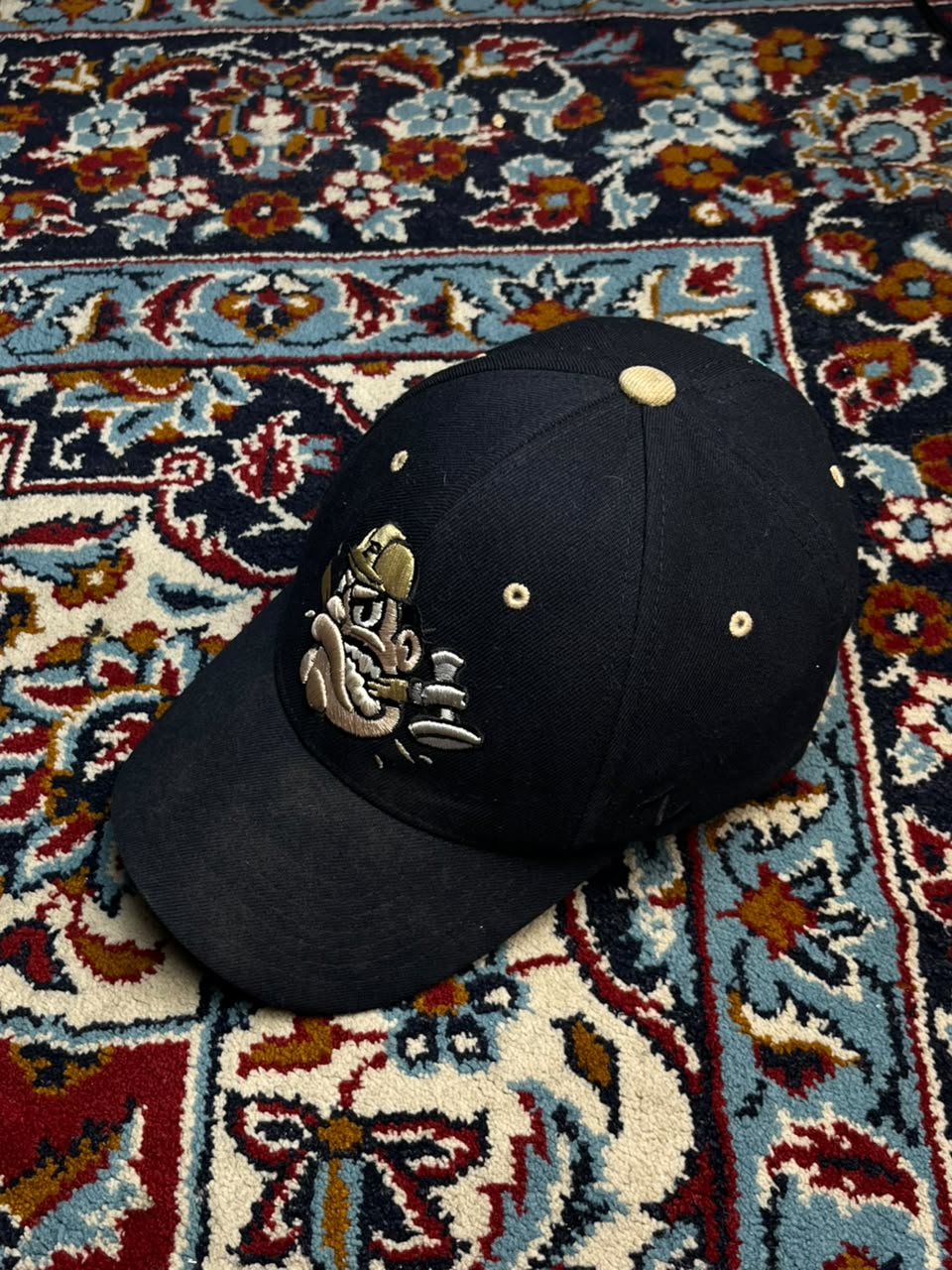 Zephyr Purdue Boilermakers Purdue Pete Logo Fitted Mens Black Cap